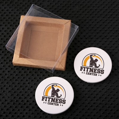 Absorbent Stone Car Coaster Set